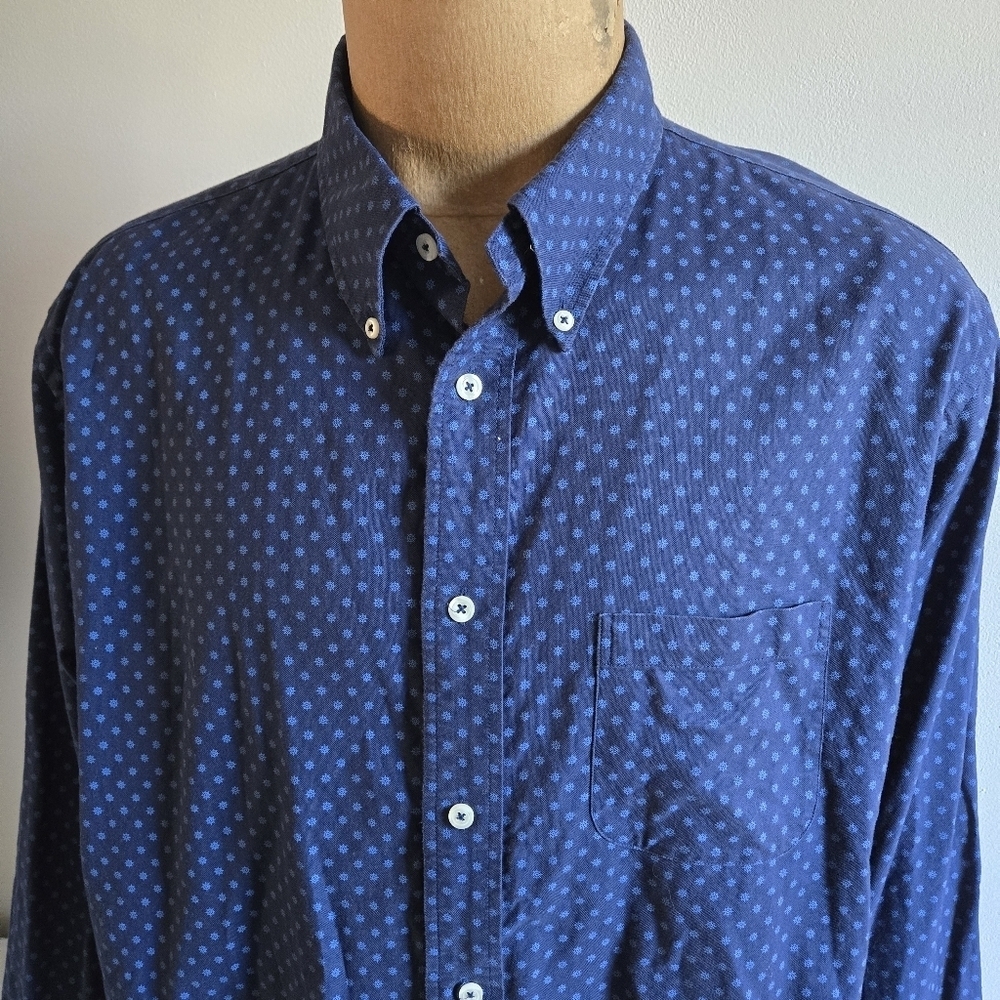 Brooks Brothers Blue Nautical Pattern Casual Shirt